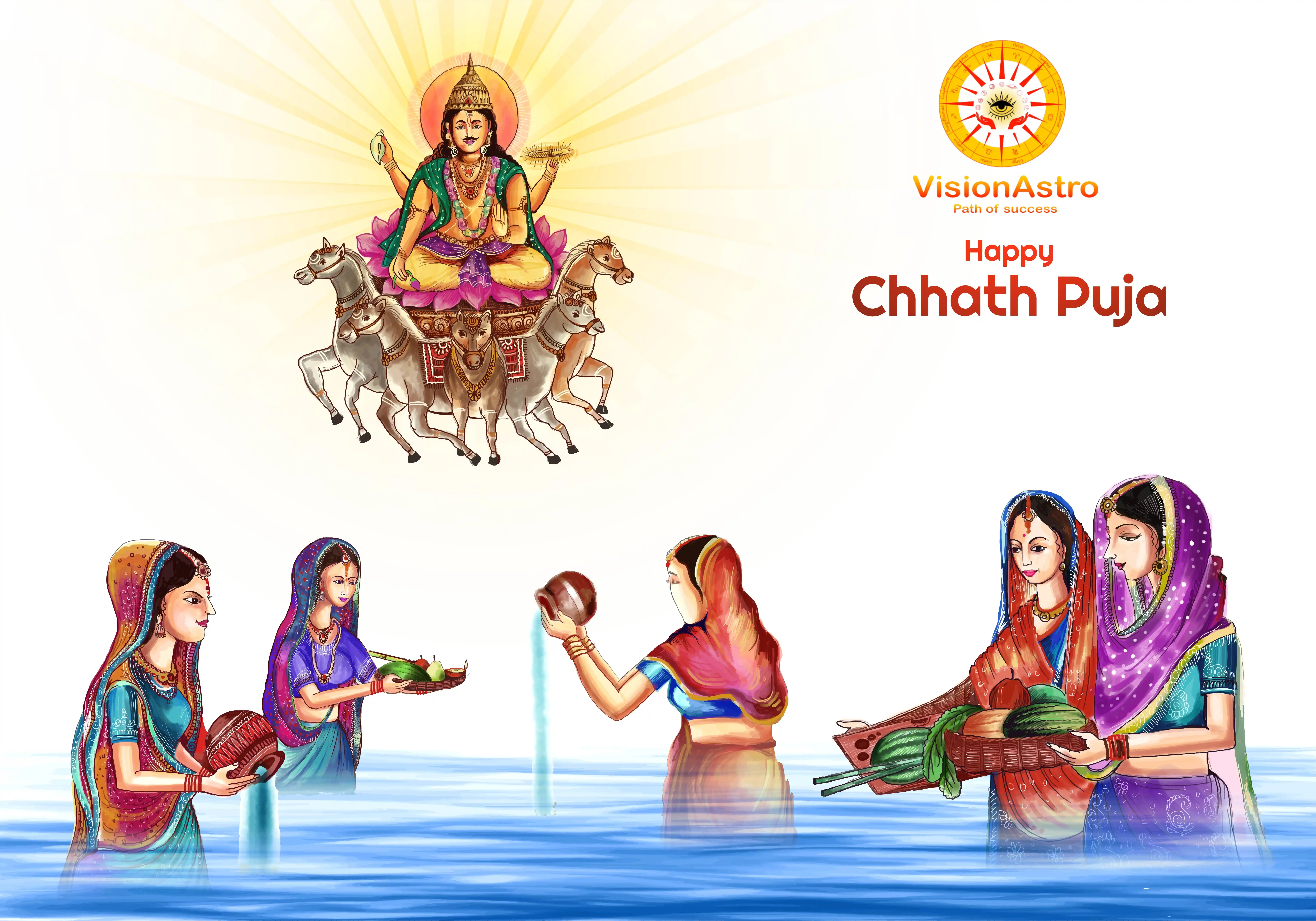 Happy Chhath puja Indian festival religious greeting background 34607345  Vector Art at Vecteezy