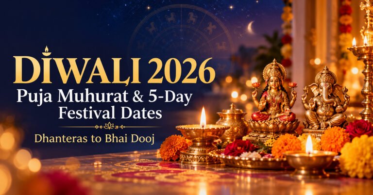 Diwali 2026 Puja Muhurat: Complete 5-Day Festival Dates From Dhanteras to Bhai Dooj
