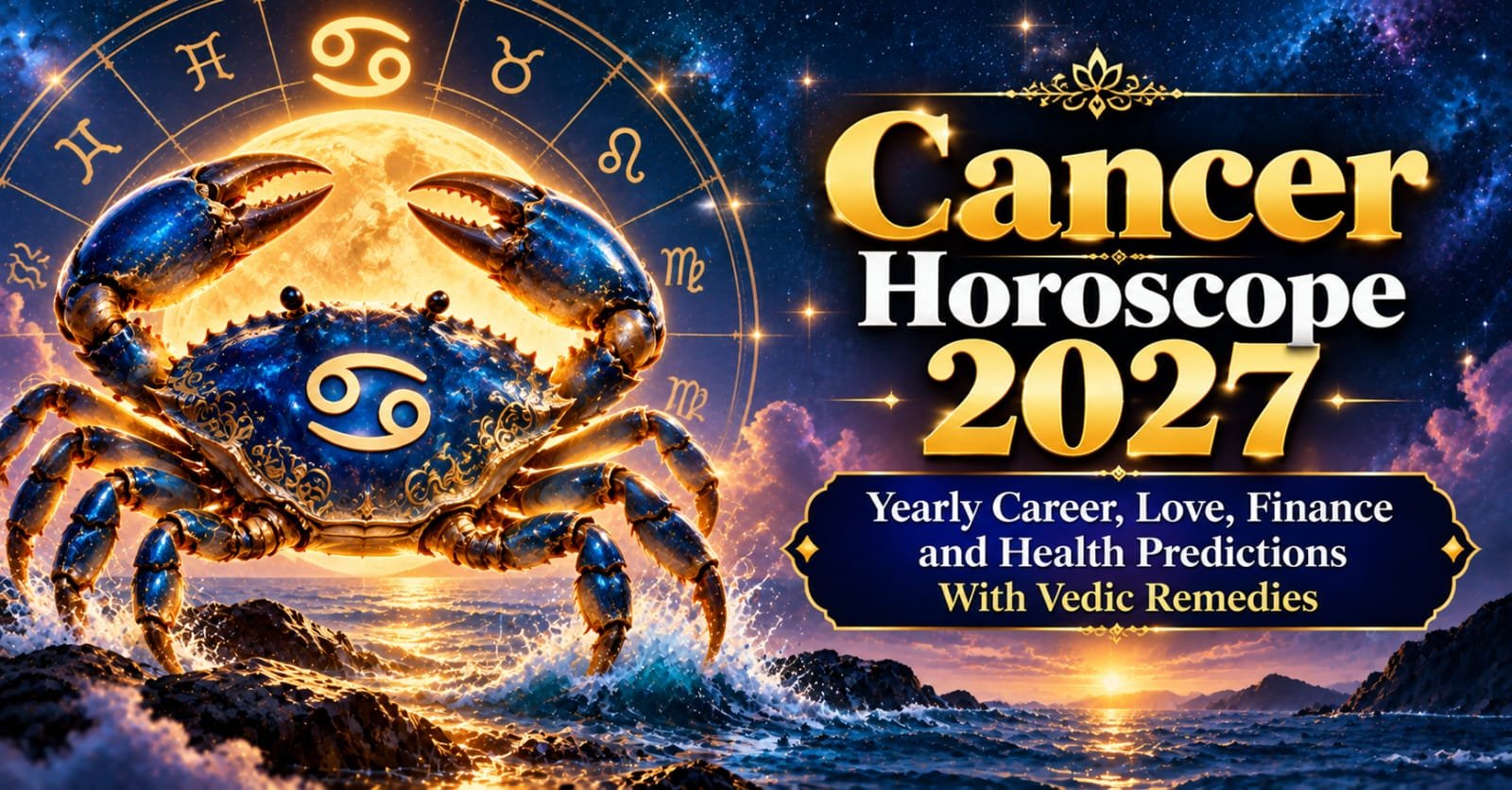 Cancer Horoscope 2027: Yearly Career, Love, Finance and Health Predictions With Vedic Remedies