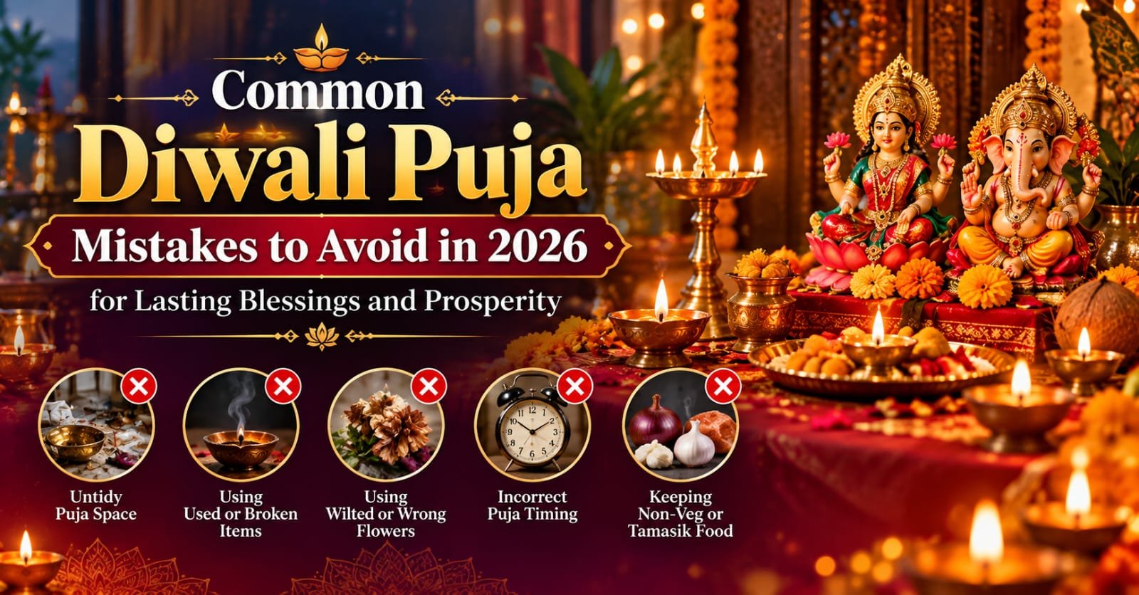 Common Diwali Puja Mistakes to Avoid in 2026 for Lasting Blessings and Prosperity